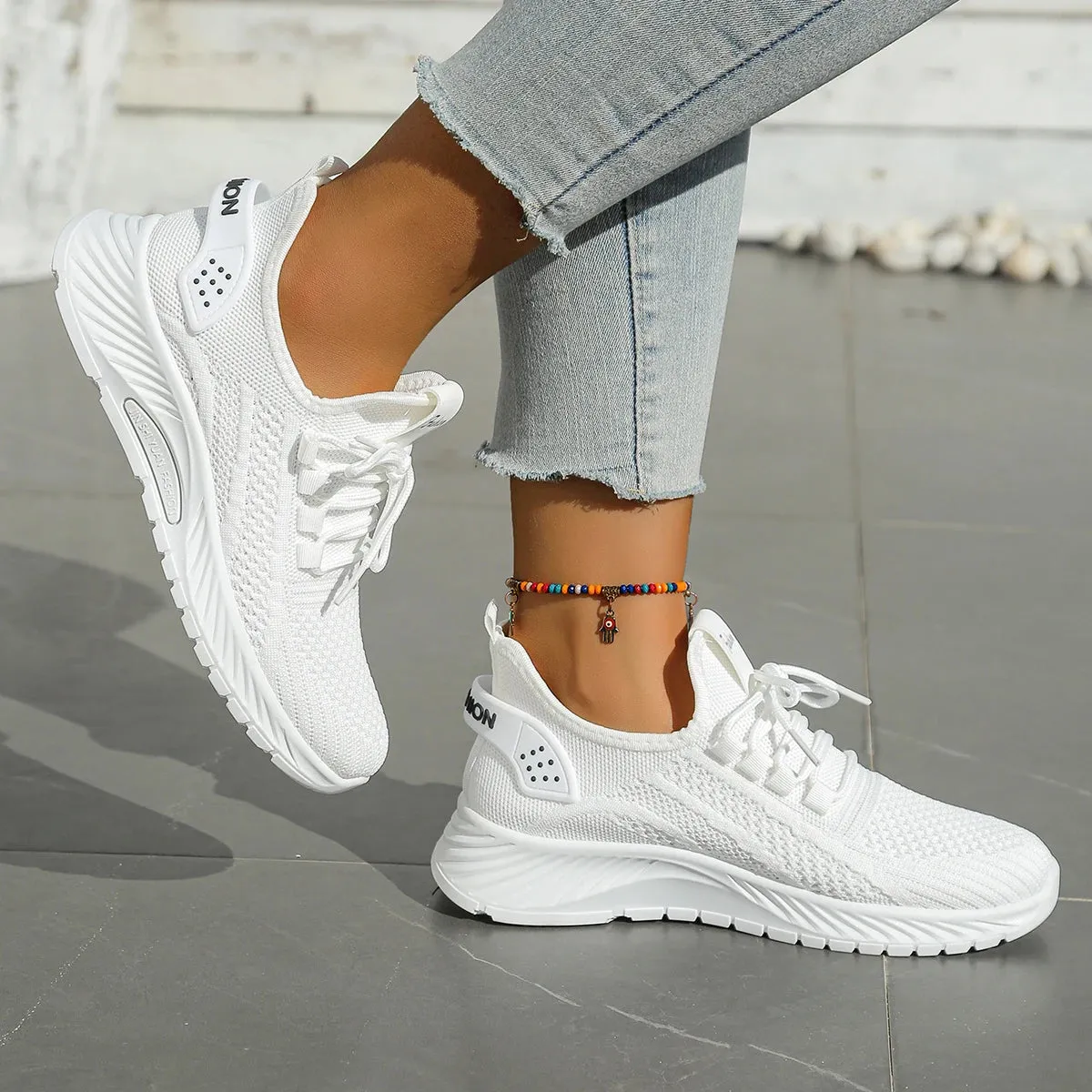 2025 new fashion leisure sports single shoes wholesale cross-border factory trend fly weaving women shoes casual sneaker Stylish Wear