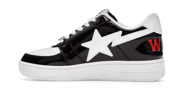 Maximum Grip Sporty Comfort A Bathing Ape Bape Sta Low Color Block Shark Black
