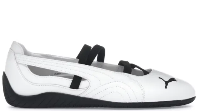 Durable Style Ergonomic Shape Puma Speedcat Ballet White Black (Women's)