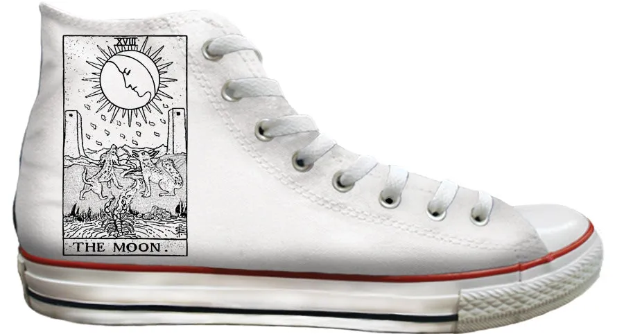 Baggins Original Hi Top Moon Tarot Cushioned Sole Flower Path