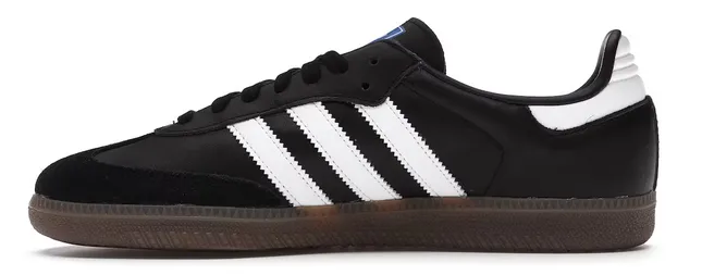adidas Samba OG Black White Gum Modern Touch Cushioned durability