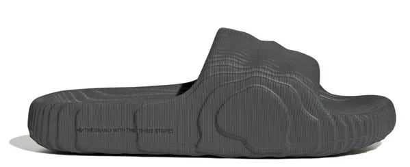 adidas Adilette 22 Slides Grey Five Impact Diffusion Technology Impact Resistant