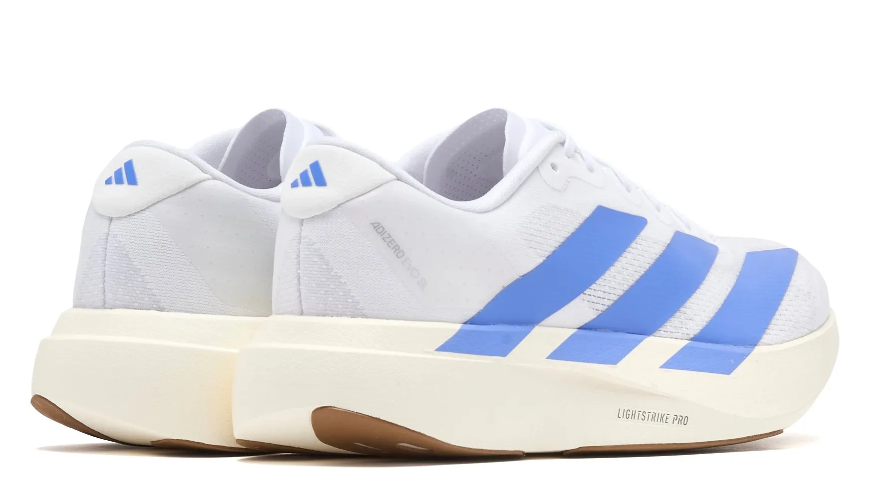 adidas Adizero Evo SL White Blue Fusion (Women's) Strappy