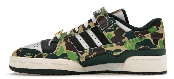 adidas Forum 84 LowBape 30th Anniversary Green Camo Elastic Sides