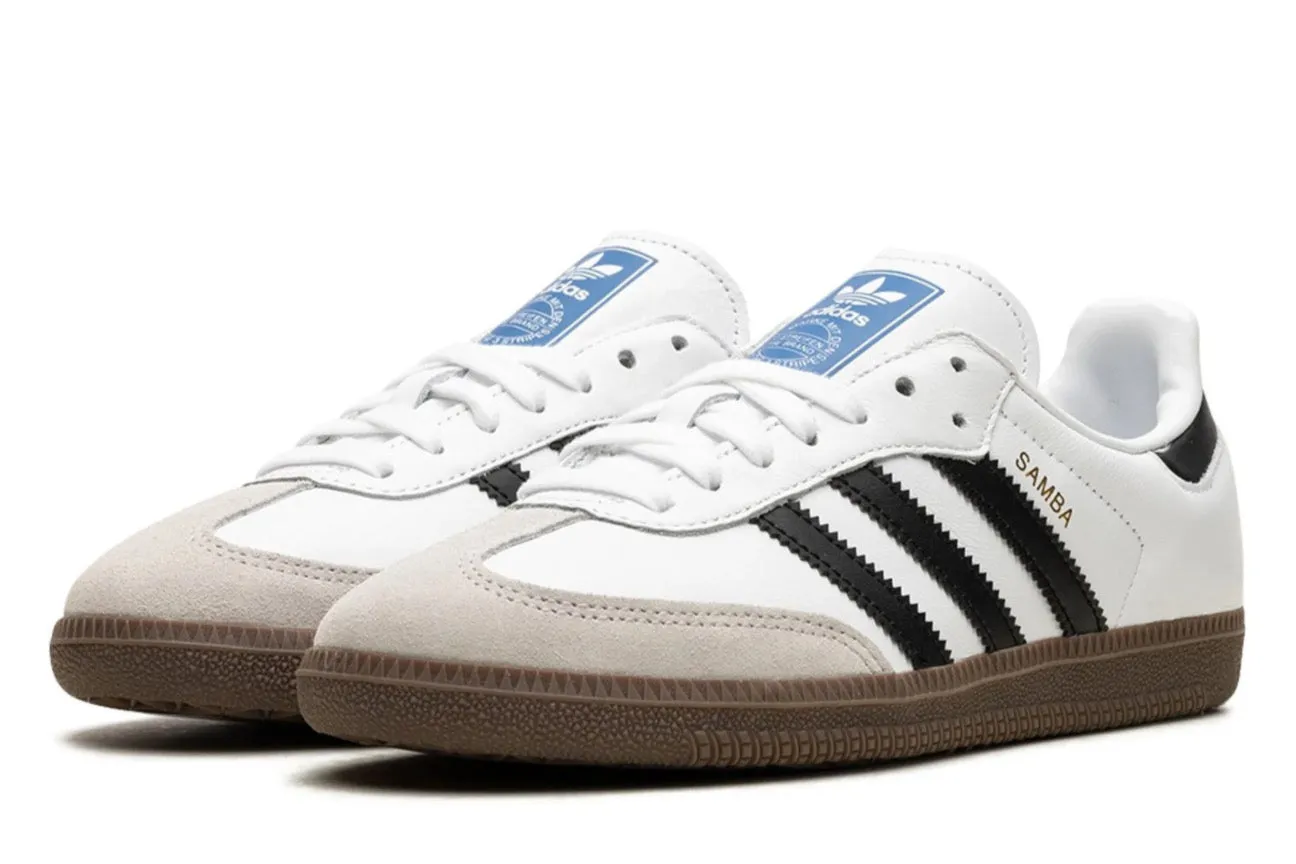 adidas Samba OG Cloud White Core Black Cushioned durability