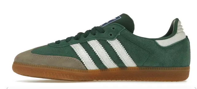 Superior Traction adidas Samba OG Collegiate Green Gum Grey Toe