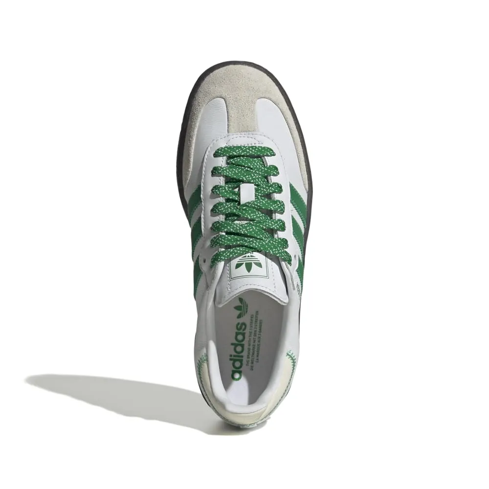 adidas Sambae Cloud White and Green Durable Design