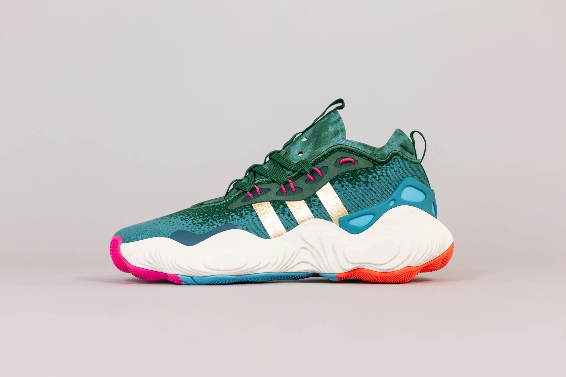 Outdoor Ready Coastal Mood adidas Trae Young 3 Basketball Dark Green