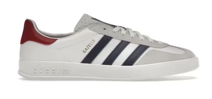 Classic Look Leather Upper ADIDAS x GUCCI Gazelle White