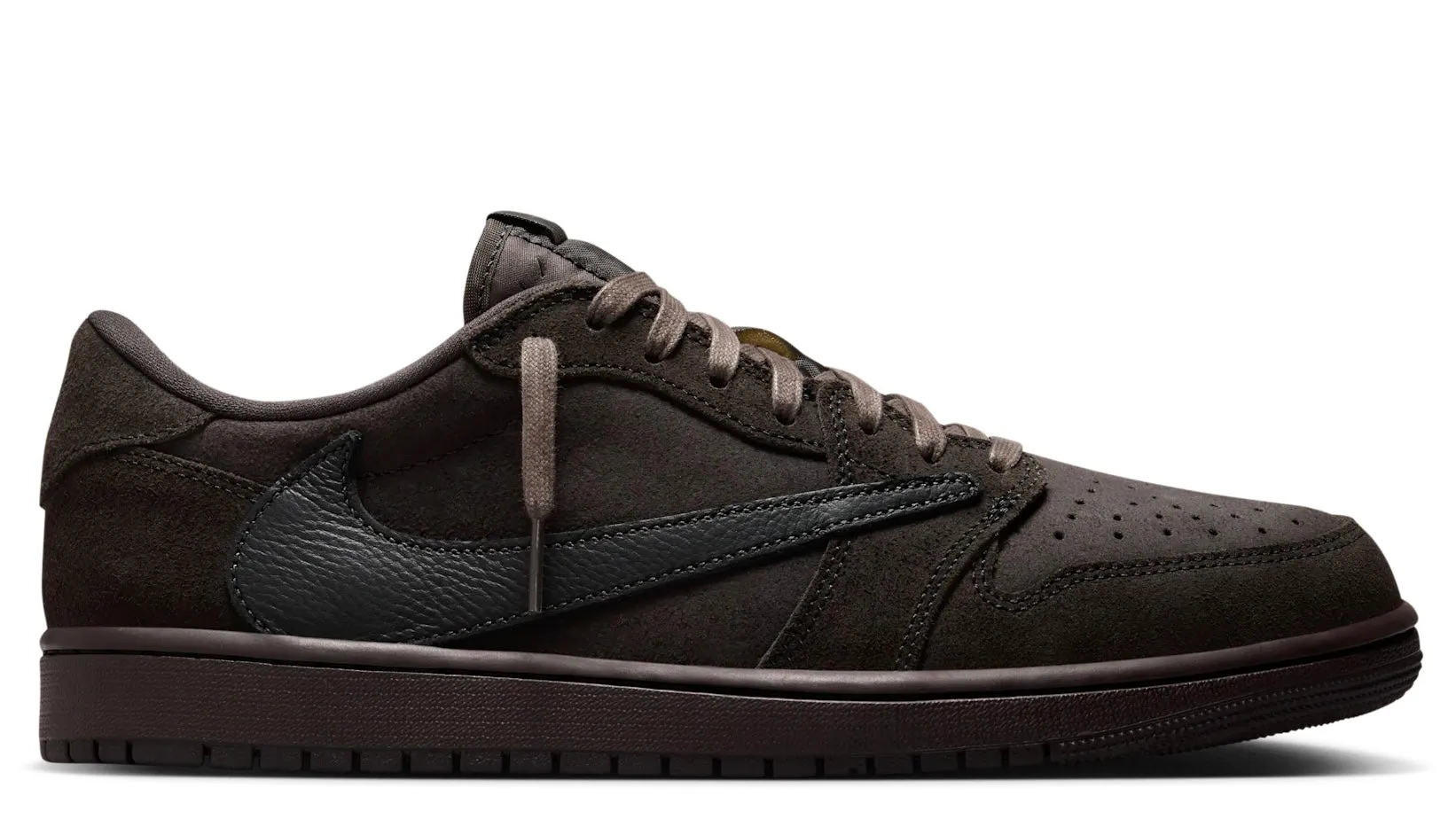 Jordan 1 Retro Low OG SPTravis Scott Velvet Brown foam sole
