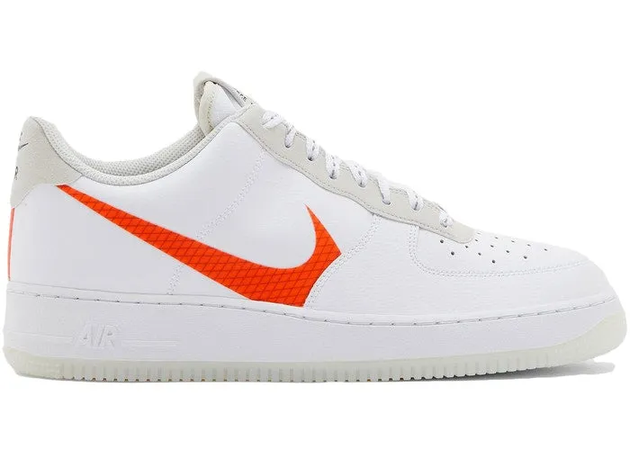 Durable Lacing System Multi directional traction Air Force 1 07 LV8 Orange Swoosh