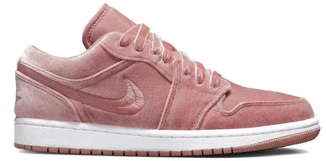 Torsion Rigidity training performance Air Jordan 1 Low SE Pink Velvet (W)