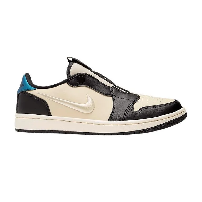 Perforated Tongue Design Air Jordan 1 Low Slip Fossil (W)