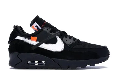 Ergonomic Last Design waterproof membrane Air Max 90 OFF-WHITE Black
