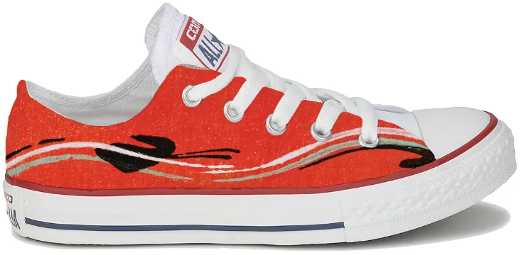 Comfortable Step Shoes Comfy Layers Baggins Original Low Top Red Ripples