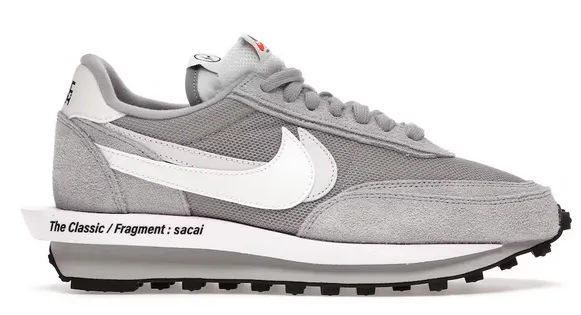 Stable Move Adjustable Lace System Nike LD Waffle SF sacai Fragment Grey