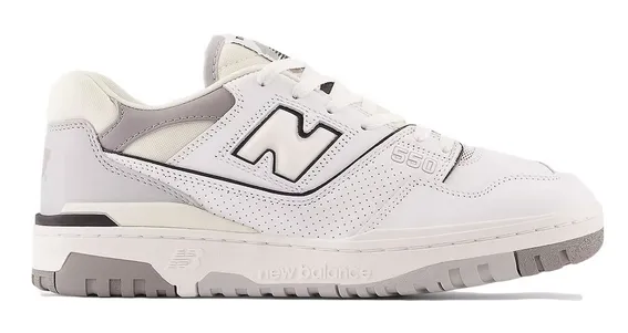 Hexagonal Traction Everyday Style New Balance 550 Salt and Pepper