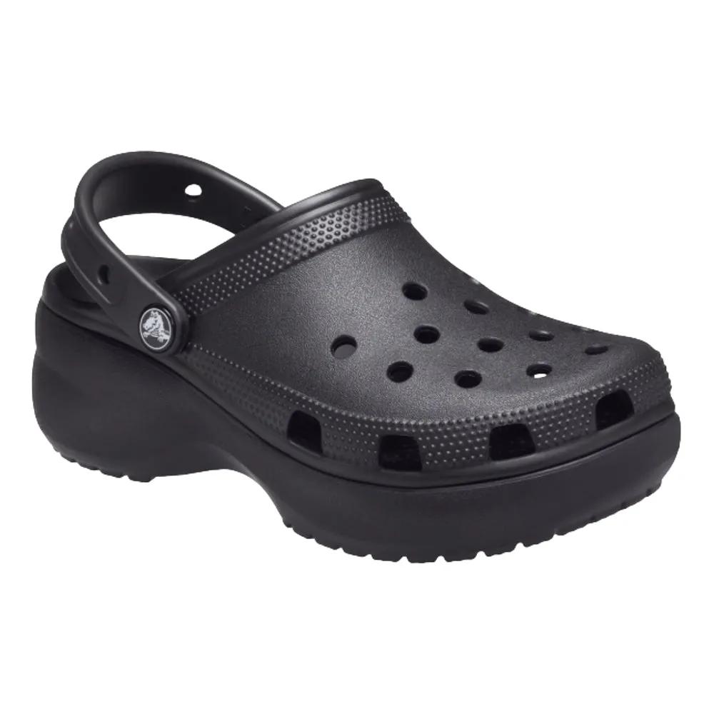 Heat Proof Comfort quality CROCS WOMEN'S CLASSIC PLATFORM CLOG-BLACK