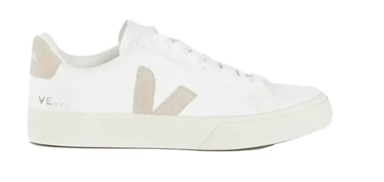 High Top Style Lace Up Closure Mechanism Veja Campo Chromefree Leather Extra White Almond (W)