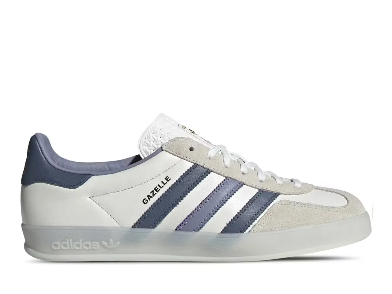 Shock   Resistant Adidas Gazelle Indoor White Preloved Ink