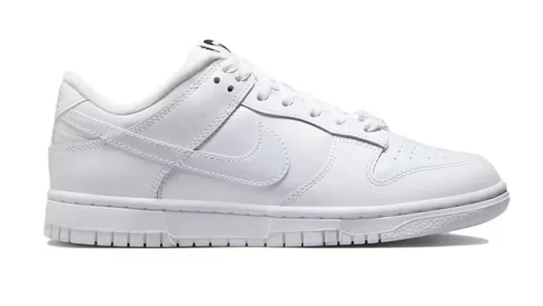 Nike Dunk Low SE Just Do It White Iridescent (Women's) Enhanced Stability Adjustable Lace System