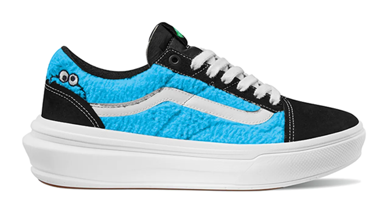 Urban Trend Vans Sesame Street Old Skool Overt Comfy Cush Blue