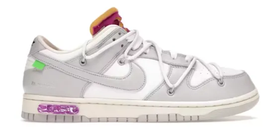 Nike Dunk Low Off-White Lot 3 Reactive Cushioning Compression Activated Foam