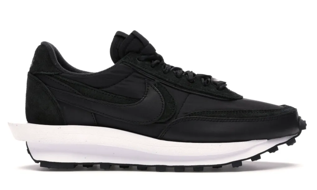 LD Waffle Sacai Black Nylon Lace Up System