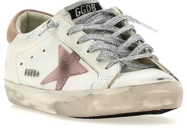 Golden Goose Super-Star Pink Optic White Antique Breathable flair