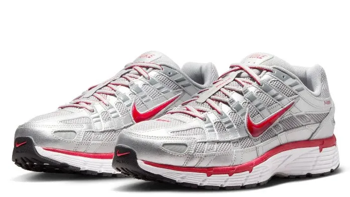 Fit Anywhere Nike P-6000 Metallic Silver Gym Red