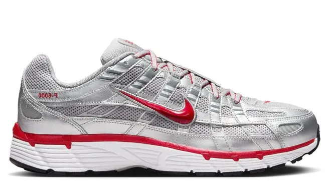 Step Easy Nike P-6000 Metallic Silver Gym Red