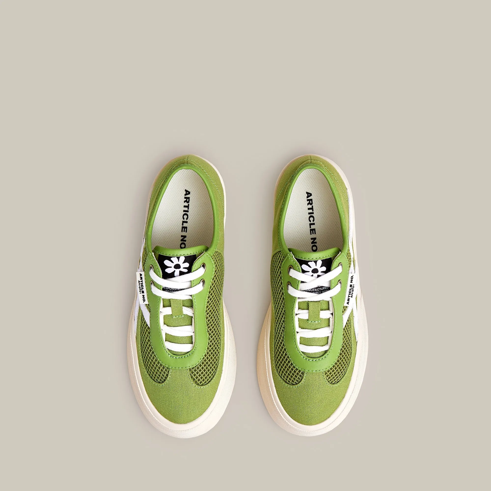 ARTICLE NO. DOWNTOWN LOGO LOW-TOP SNEAKERS-OLIVE City Explorer