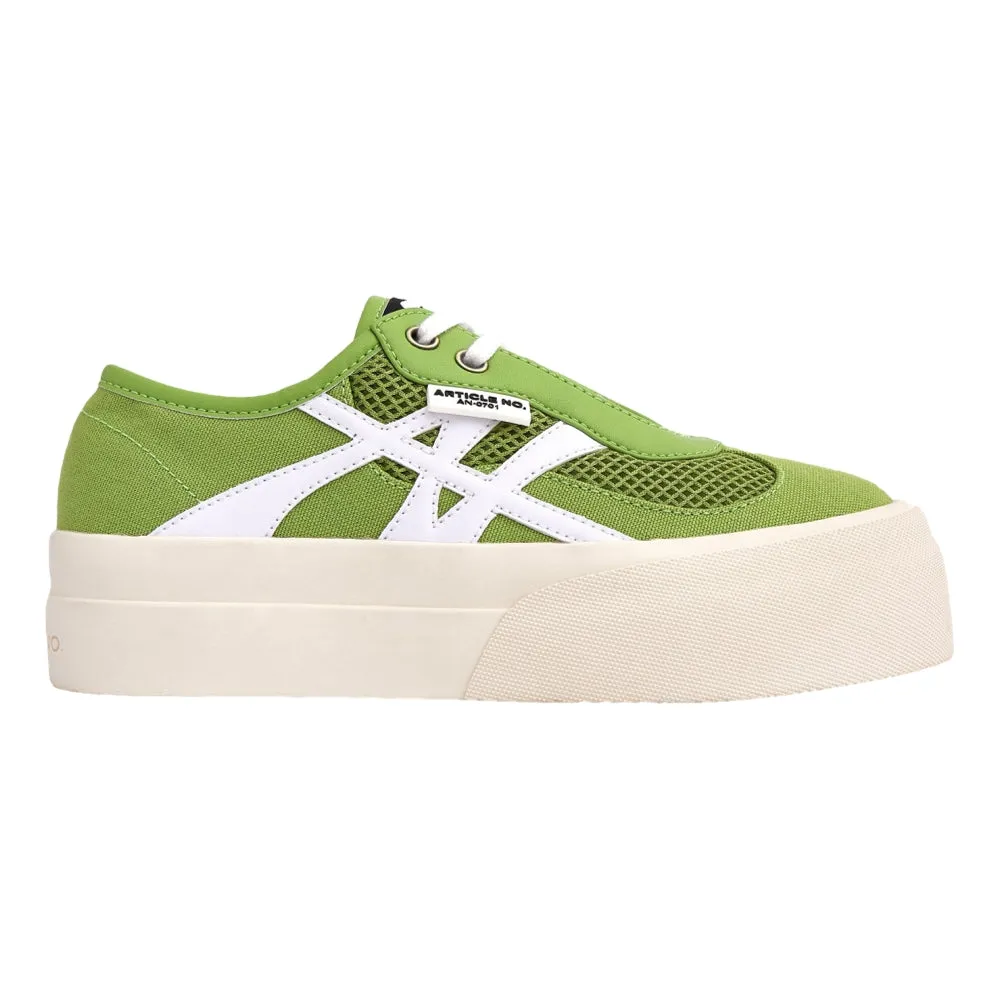 ARTICLE NO. DOWNTOWN LOGO LOW-TOP SNEAKERS-OLIVE Daily Match