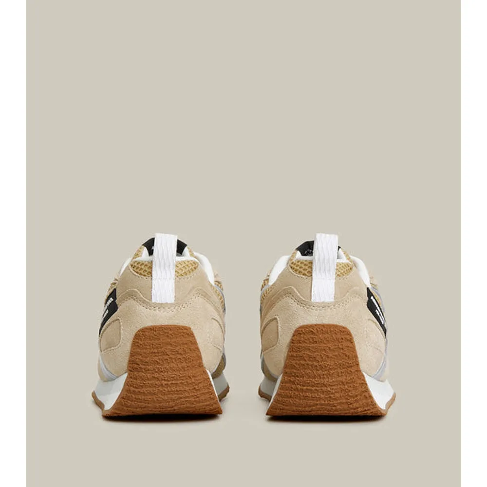 ARTICLE NO. DUNE LOW-TOP BEIGE AND SILVER LOGO RUNNER-BEIGE Off Duty