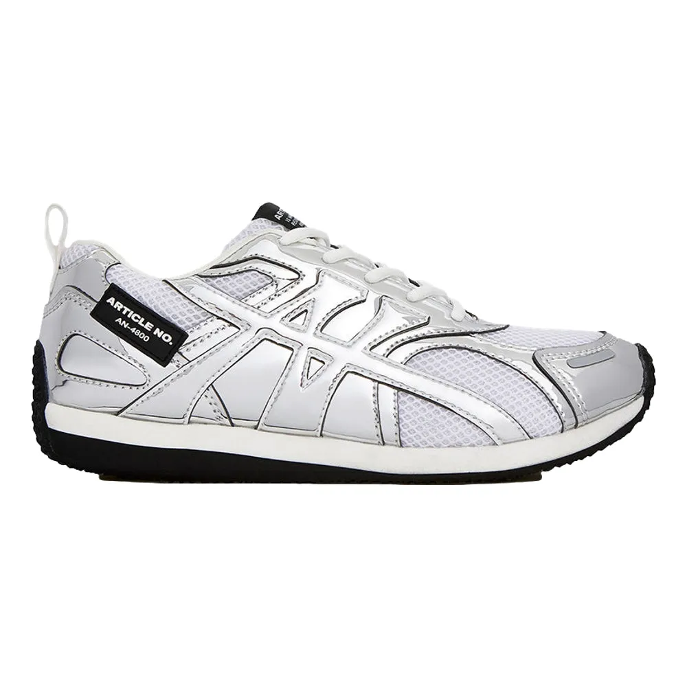 Drill Run ARTICLE NO. DUNE SILVER SPECIAL EDITION LOW-TOP RUNNER-SILVER BLACK