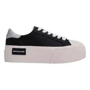 Sunset Jog ARTICLE NO. O.G. CLASSIC PLATFORM BLACK SNEAKERS IN SILVER TAIL-BLACK / SILVER