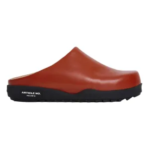 ARTICLE NO. VAGABOND CALF LEATHER BRICK-RED MULE-BRICK / RED Canvas