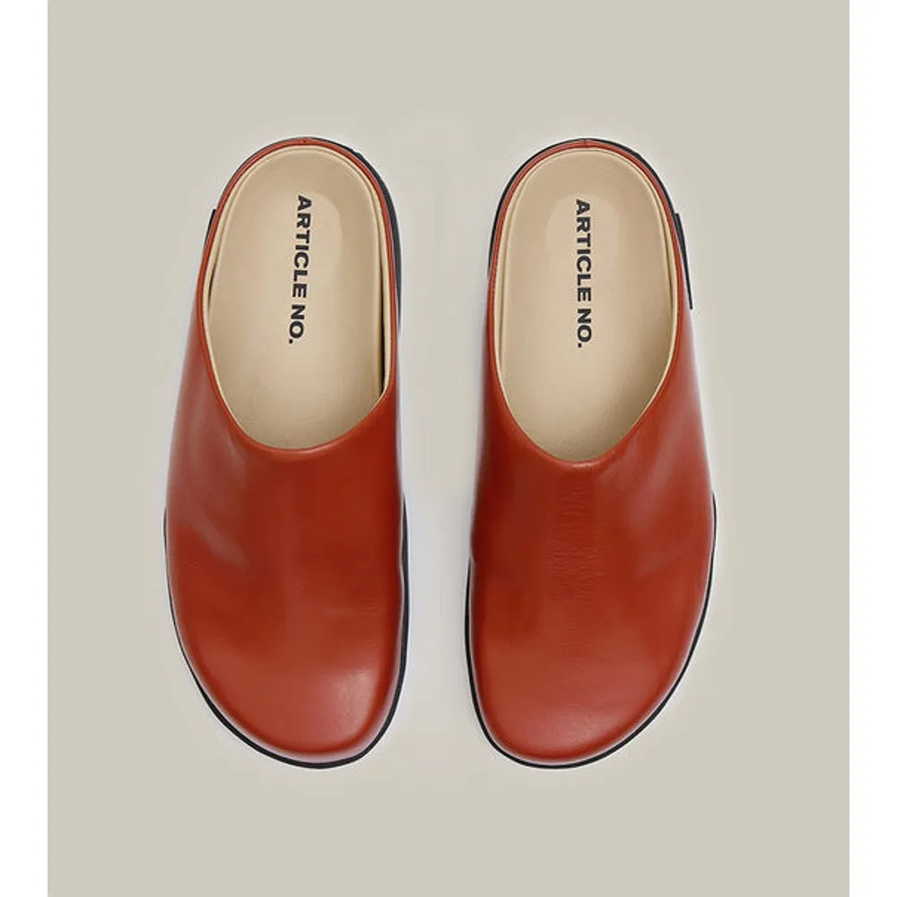Work Look ARTICLE NO. VAGABOND CALF LEATHER BRICK-RED MULE-BRICK / RED