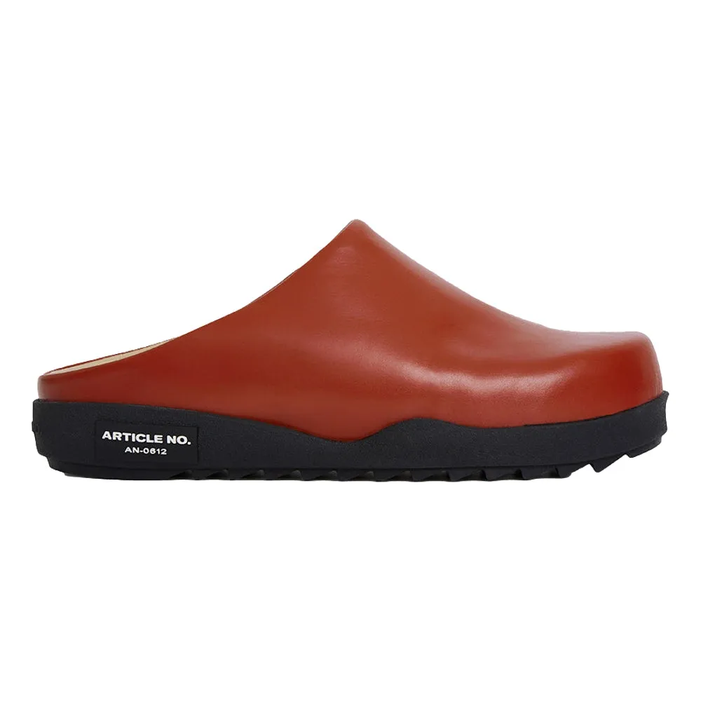 ARTICLE NO. VAGABOND CALF LEATHER BRICK-RED MULE-BRICK / RED Canvas