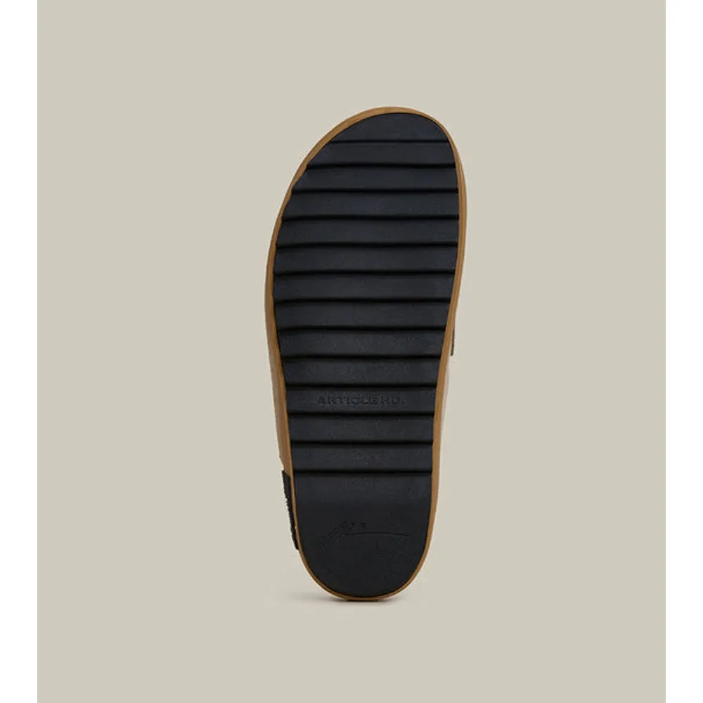 ARTICLE NO. VAGABOND LEATHER KHAKI DRIFT CLOGS-BEIGE Sunset Jog