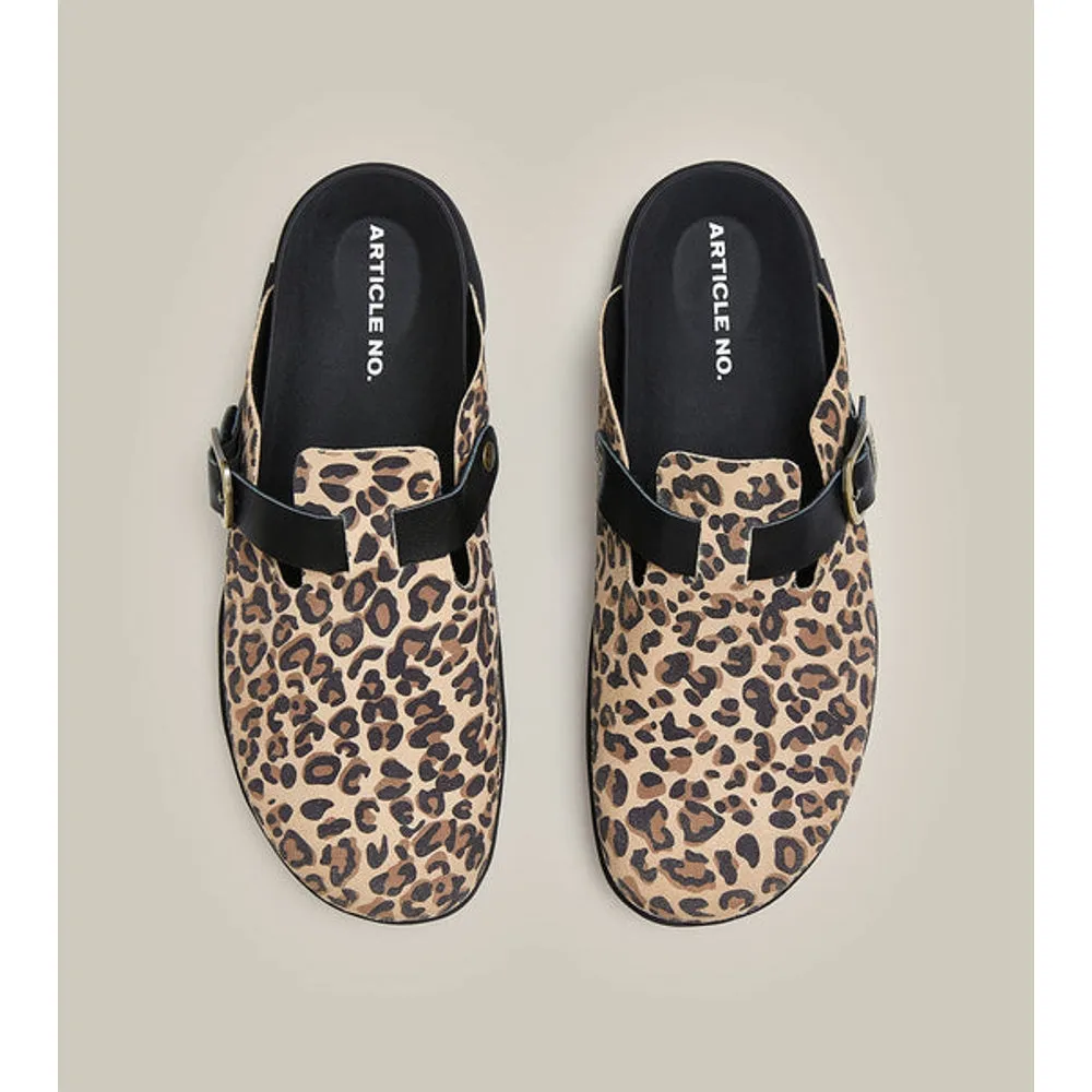 ARTICLE NO. VAGABOND LEATHER LEOPARD DRIFT CLOGS-BLACK LEOPARD Cool Choice Urban Daily