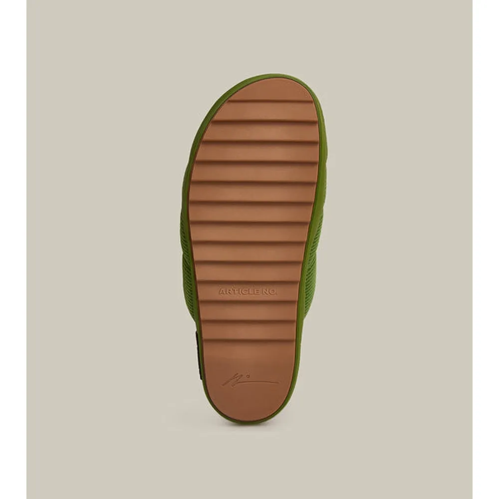 ARTICLE NO. VAGABOND PADDED CLOGS-GREEN Smooth Soles