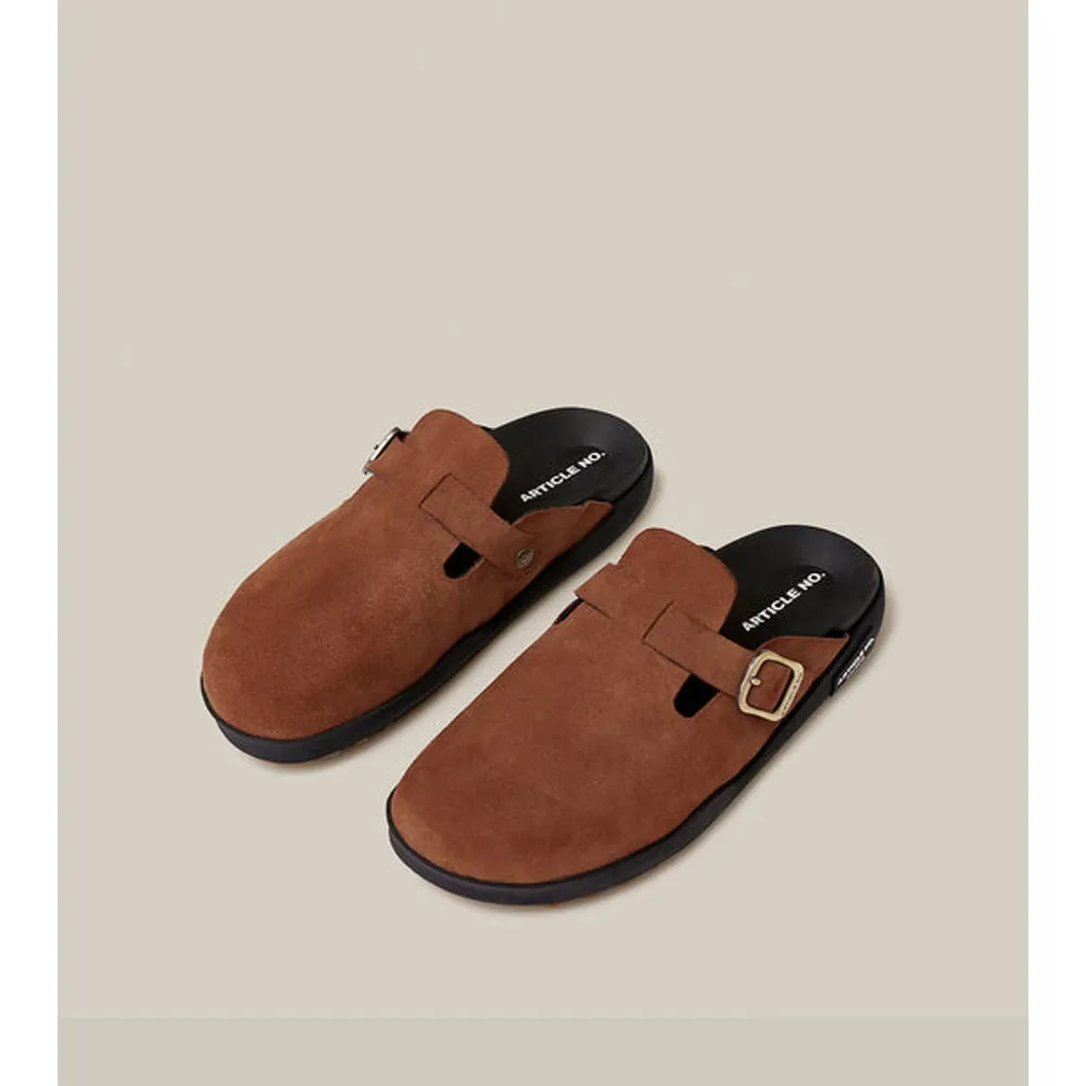 ARTICLE NO. VAGABOND SUEDE BRICK RED DRIFT CLOGS-BRICK / RED Step Safe Soft White