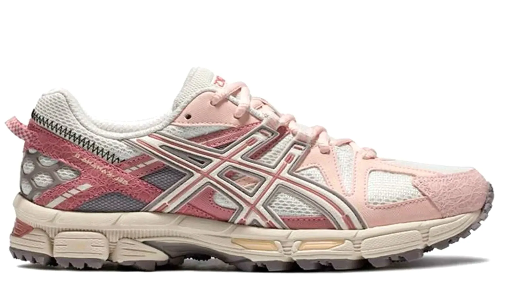 ASICS Gel-Kahana 8 White Pink (W) Street Friendly Seamless Upper