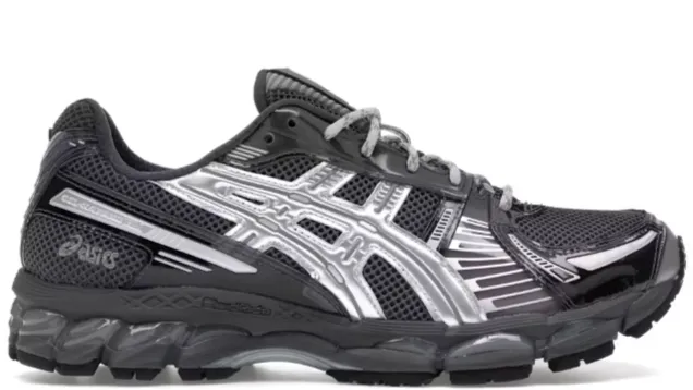 ASICS Gel-Kayano 12.1 Kith Tornado Pure Silver Adaptive Lace Tension Heat Sealed Reinforcement