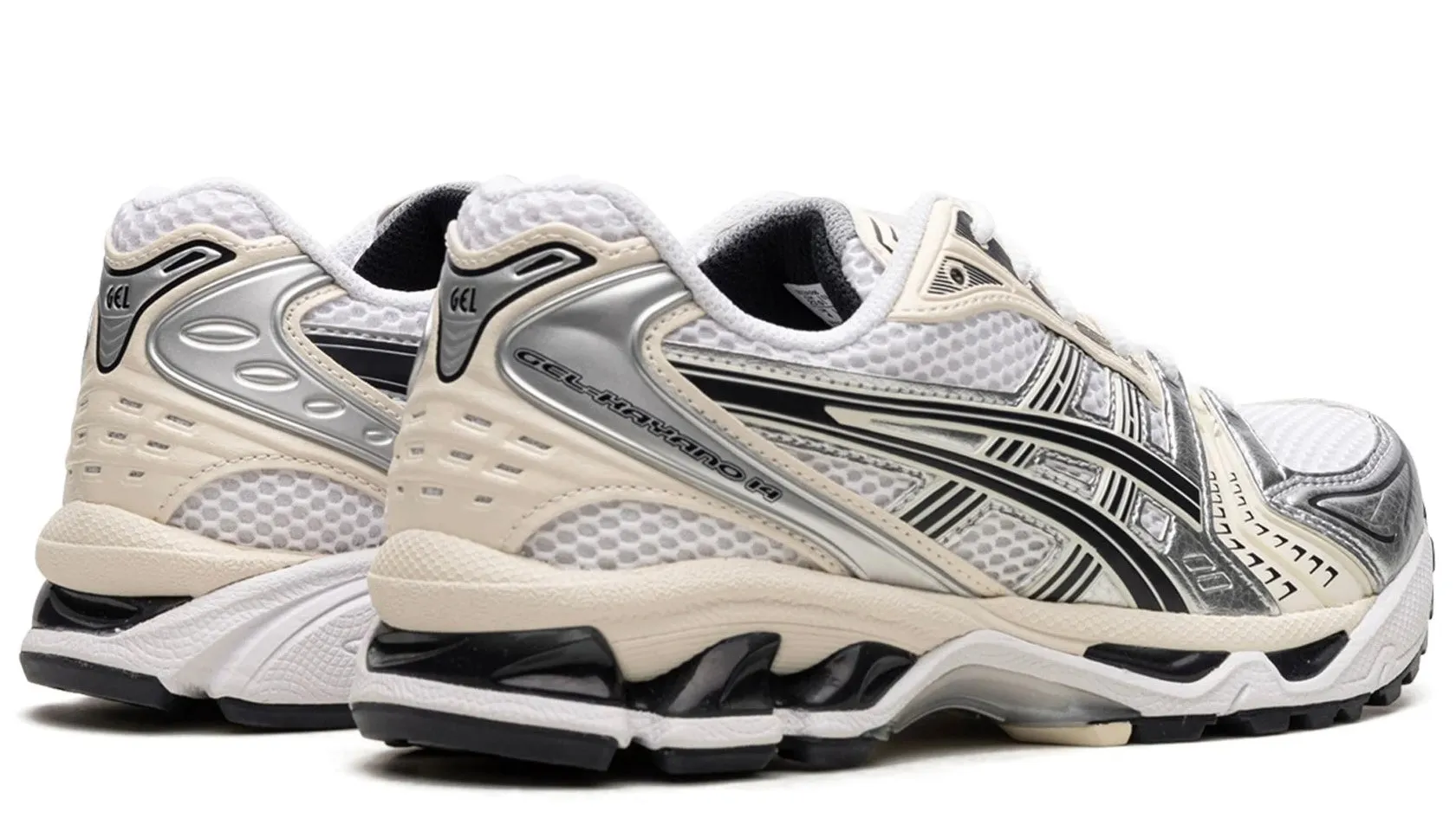 All-day Performance Breathable Knit Fabric ASICS Gel-Kayano 14 White Midnight (Women's)