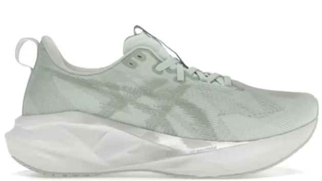 mesh ventilation Contoured Sole ASICS Novablast 5 Pure Aqua Seal Grey