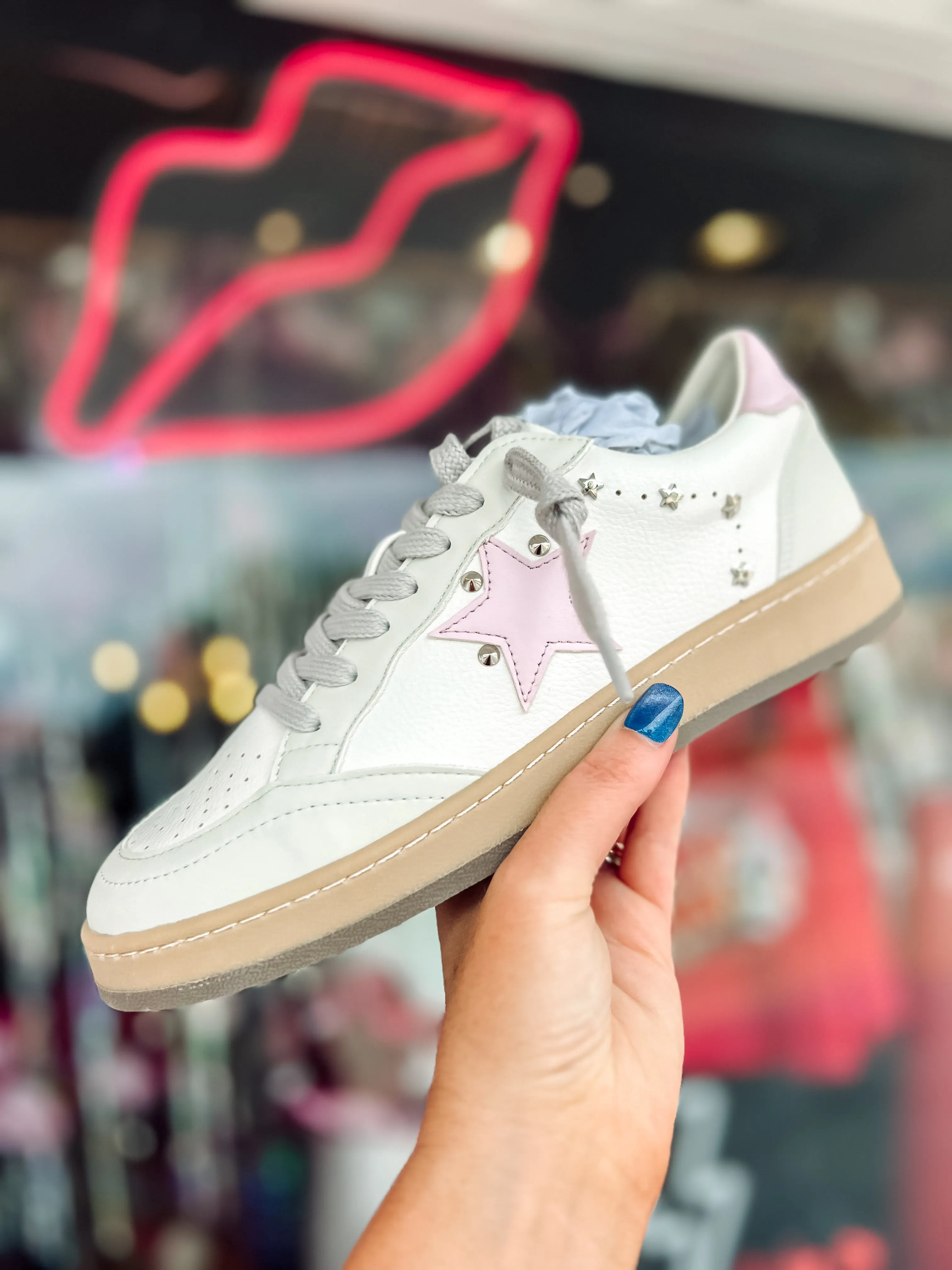 Avery Glitter Star sneakers tight-fit