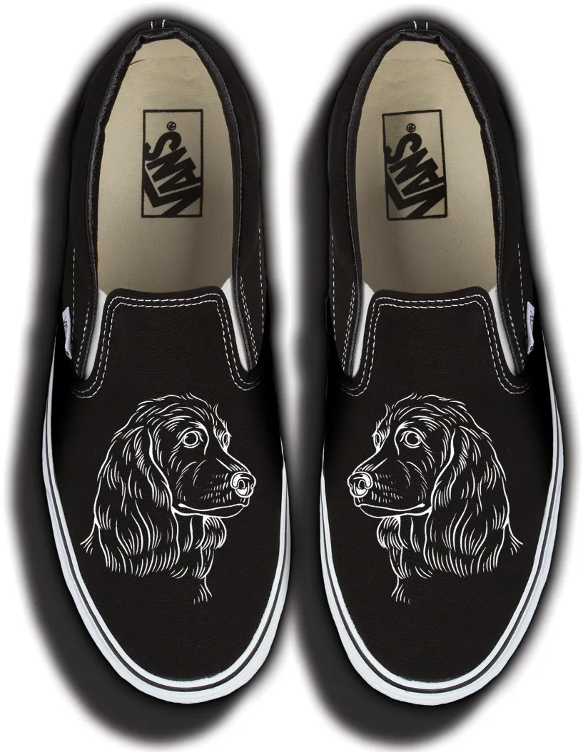 Baggins Original Classic Slip-On English Cocker Spaniel Easy Step In Easy Glide Shoes