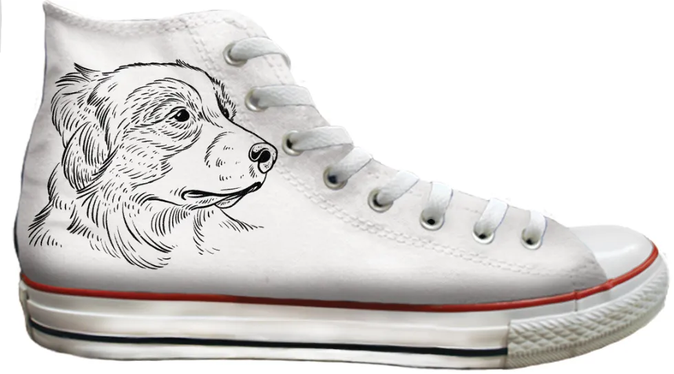 Soft Hike Stain Resistant Baggins Original Hi top Australian Shepherd